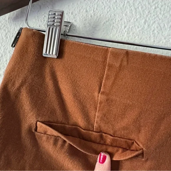 Ankle Pants Size 4 Rust Burnt Orange Slim Fit Pull On Workwear A New Day Casual - Picture 12 of 15